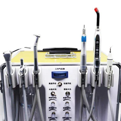 Hot sale complete set of dental mobile turbine pneumatic engraving machine with scaler dental handpiece light curing equipment 2