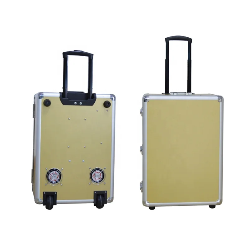 Hot selling dental mobile turbine portable pull box style gold with built-in air compressor dental free clinic equipment details