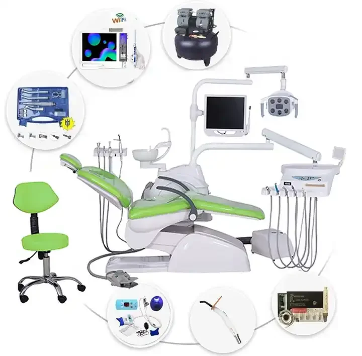 wholesale price top mounted tray design hospital dental equipment new clinic customized dental chair package factory