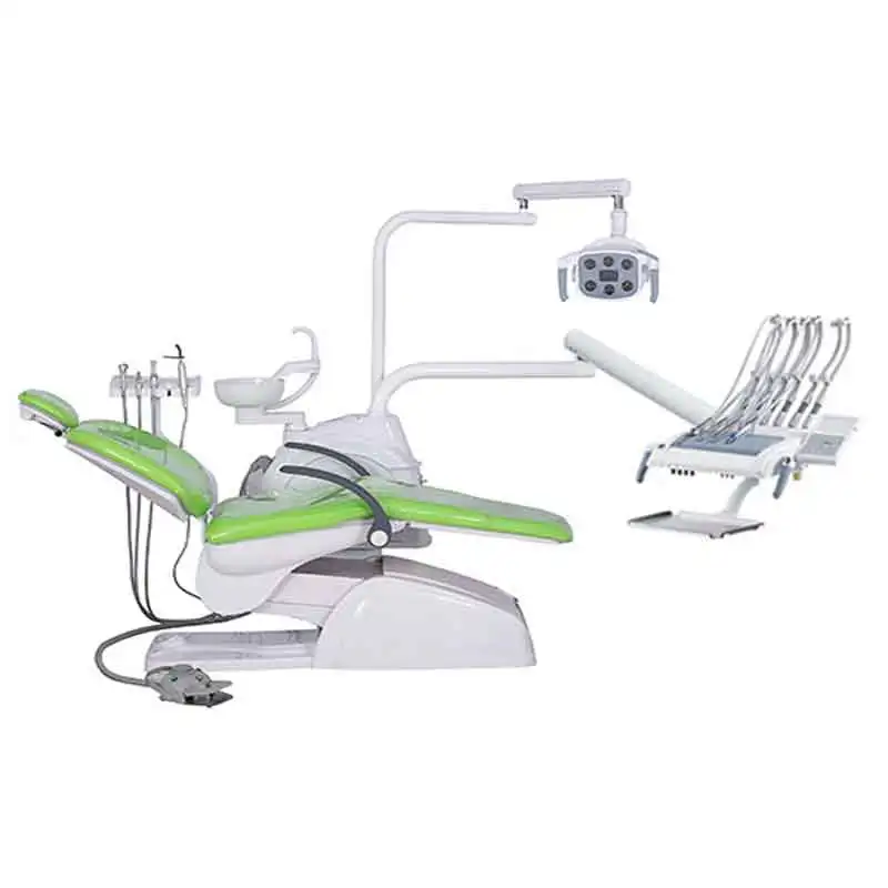 Medical Equipment Luxury Portable Dental Unit Chair Fauteuil Dentaire C33 With woodpecker Dental Ultrasonic Scaler