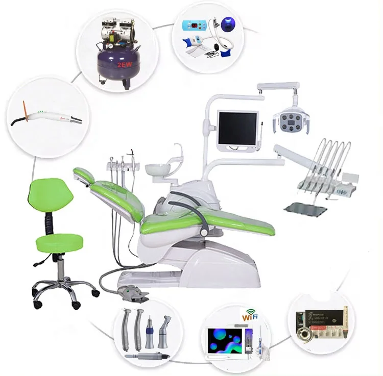 Full Accessories Used German Best fauteuil dentaire dental chair 5