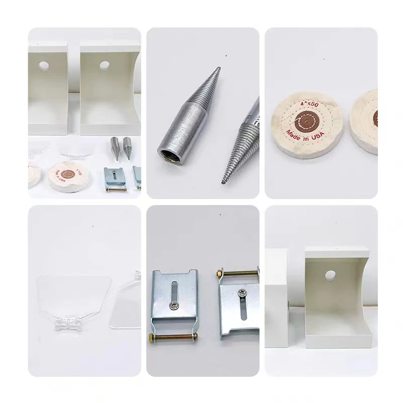 Dental grinding and polishing machine Double top polishing machine with dust cover Technician equipment Dental 6