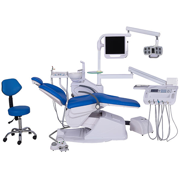 Luxury Electric Dental Chair Unit Dental Clinic Equipment LED oral lamp Dental Unit supplier