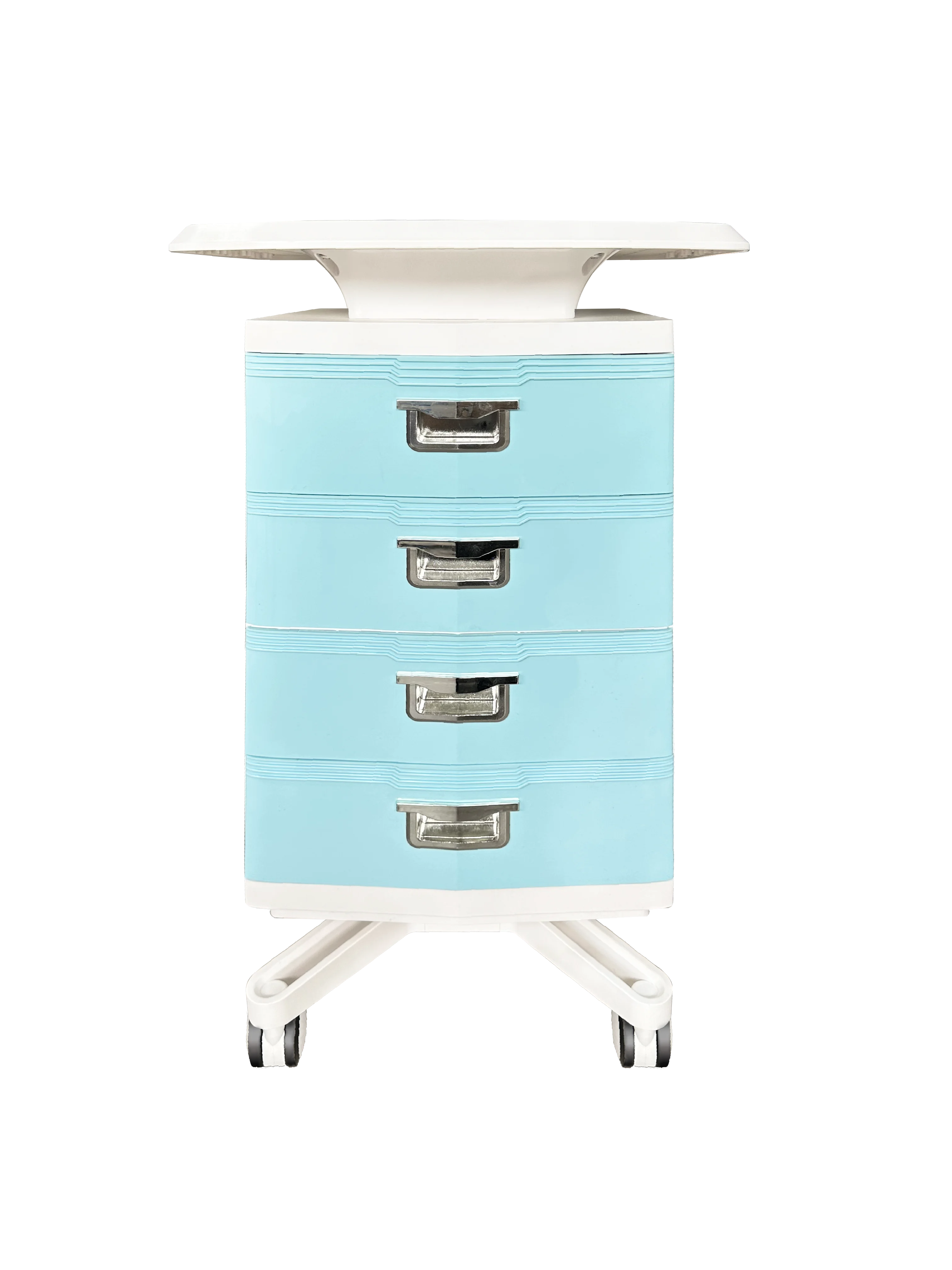 Dental clinic mobile storage table 4 drawers storage trolley with casters 3