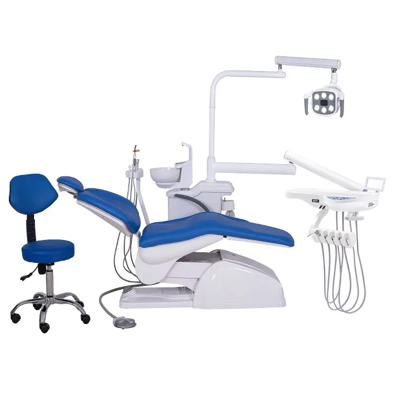 Dental Chair Foshan High Quality Dental Equipment Led Light Electricity Turbine Dentist Dental Unit Chair 3