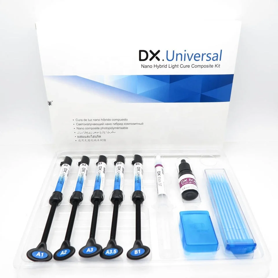 Dental Universal Composite Light Cure Materials Dental Materials Light Curing Resin Kits Acid Etch Dental Composites 2