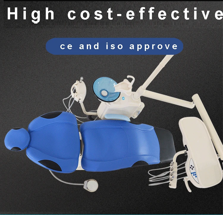 C32 Dental Chair Manufacturer Low Price Dental Treatment Chair Dental Hospital Clinic Equipment With Air Compressor Handpiece 3