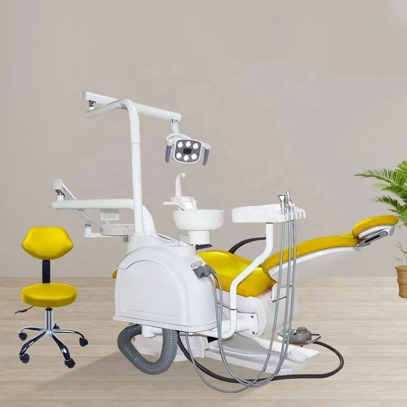 Foshan factory dental chair low price dental treatment equipment with filter multi-function foot pedal 6