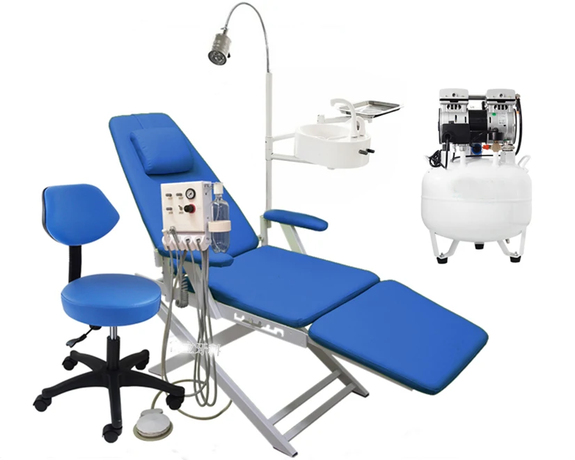 Portable cheap dental chair folding dental chair for dental clinic 6
