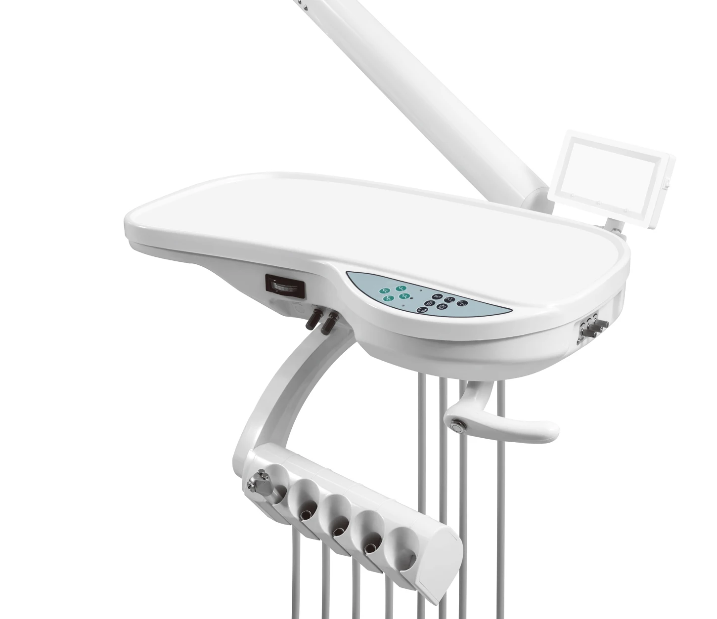 Low Price Dental Chair LED Light Rotatable Spittoon Tool Tray with air Brake Comfortable and Beautiful Dental Clinic Equipment 2