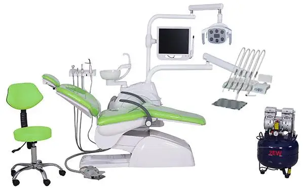 Medical Equipment Luxury Portable Dental Unit Chair Fauteuil Dentaire C33 With woodpecker Dental Ultrasonic Scaler 2