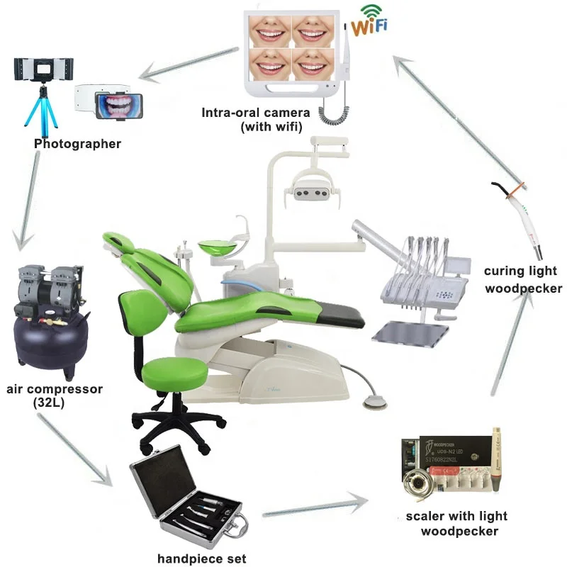Dental chair unit / China dental chair cheap price / Best dental devices 4