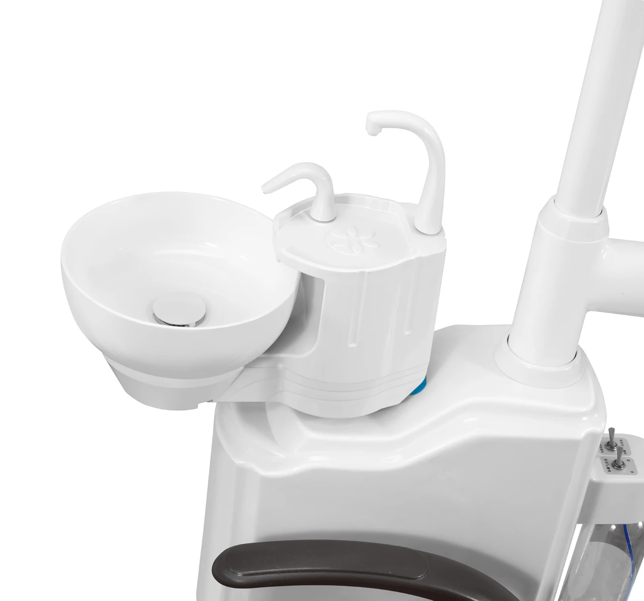 Low Price Dental Chair LED Light Rotatable Spittoon Tool Tray with air Brake Comfortable and Beautiful Dental Clinic Equipment 4