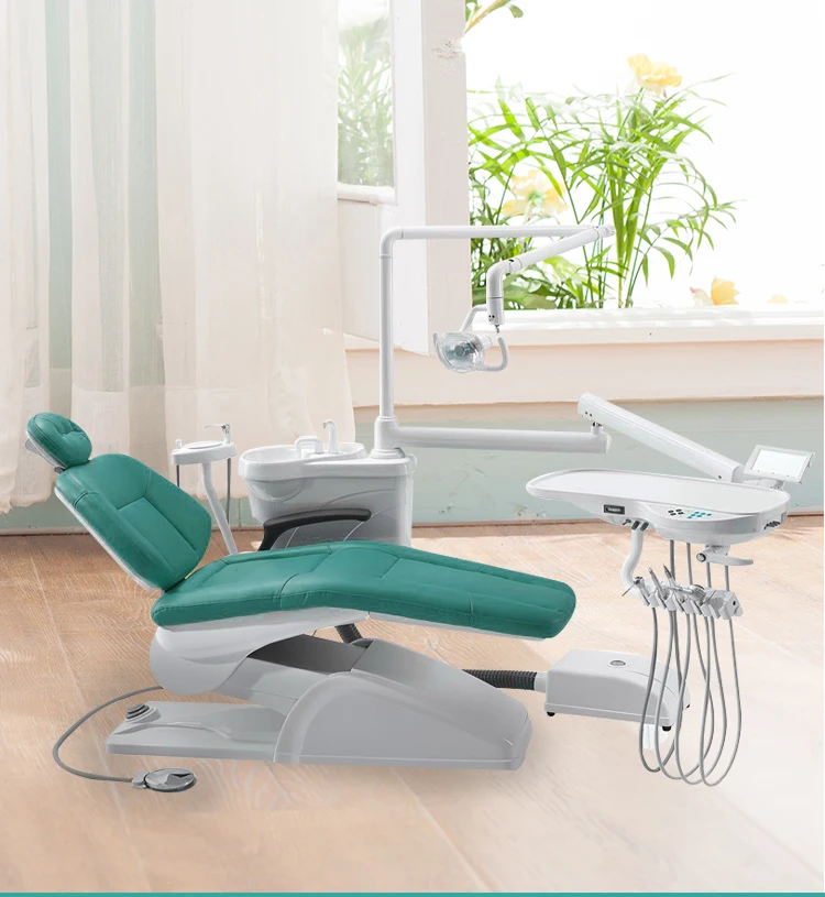Hot Sales Low speed Surgery Clinic Dental System Dental Chair Set with Headrest Support 5