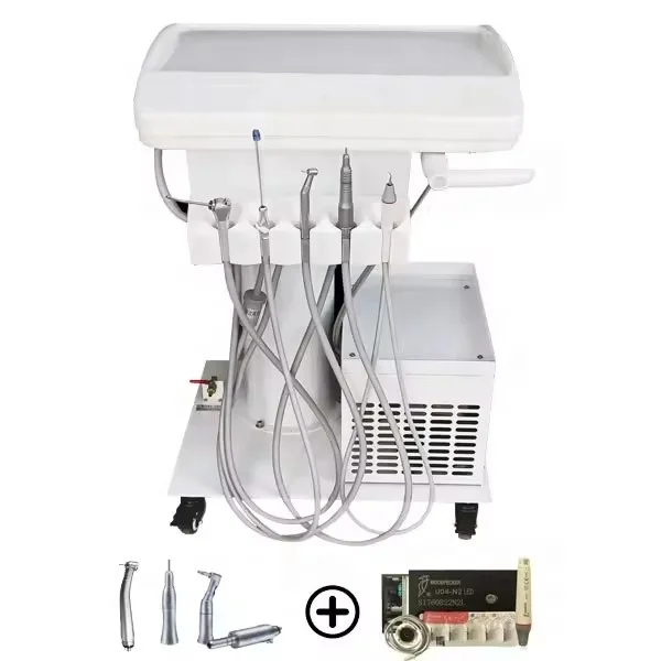 veterinary dental unit portable dental chair unit with air compressor / Mobile dental delivery cart unit 2