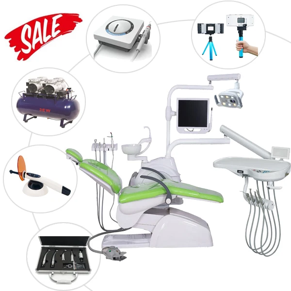 High efficiency dental unit chair dental equipment with oral camera endoscope dental unit full set 4