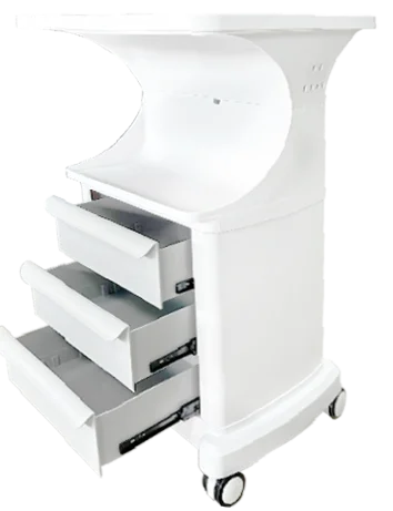 High-quality dental trolley for dental clinics hospitals with movable storage table fixed pulleys large storage capacity 2