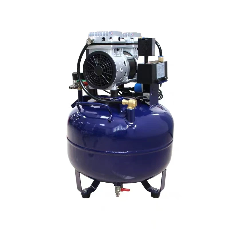Low Price Dental Oil Free Air Compressor 35L 1 for 2 Dental Chair Dental Spare Parts Low Noise Dental Clinic Equipment 2