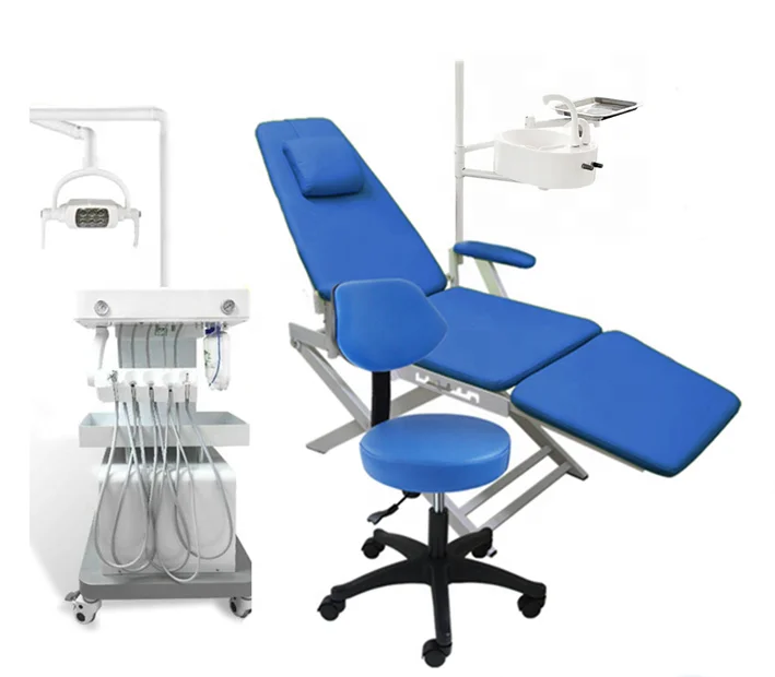 Portable cheap dental chair folding dental chair for dental clinic 2