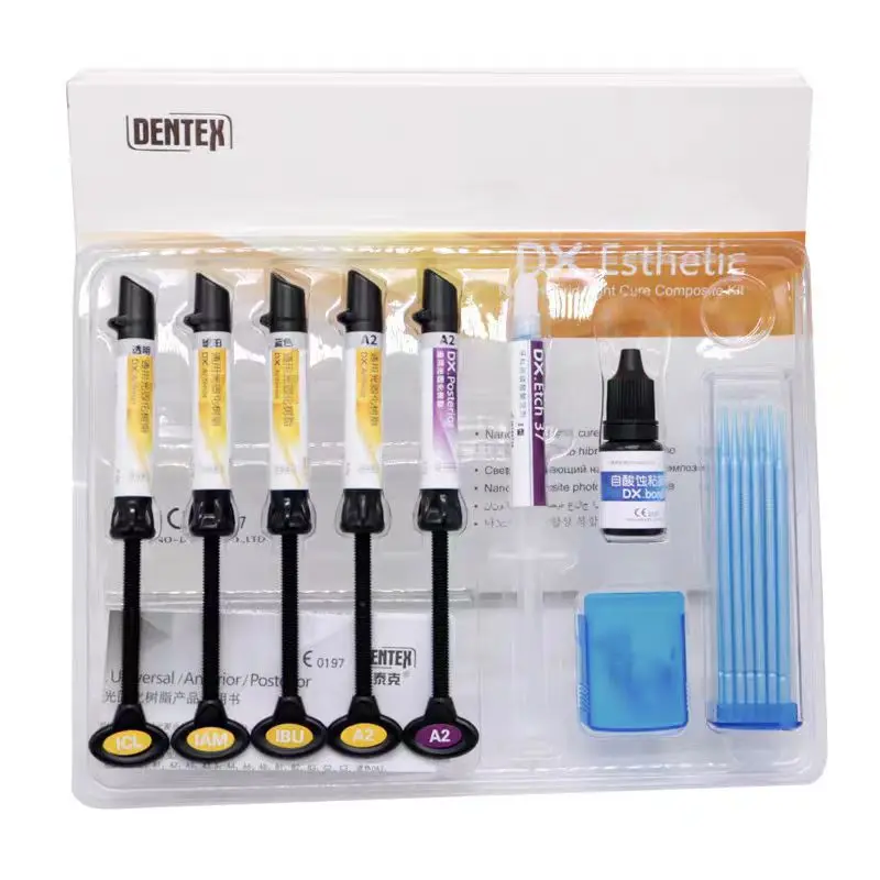 Dental Composite Materials Restorative Dental Materials Porcelain Restoration Kit Aesthetic Restoration Resin Kit 3